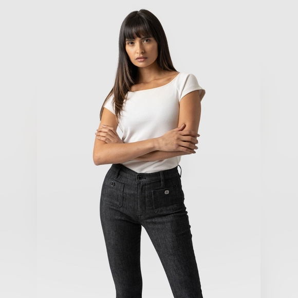 Saint+Sofia Tops - Saint+Sofia Riviera tee cream size 8